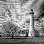 Wind Point Light - B&W Infrared